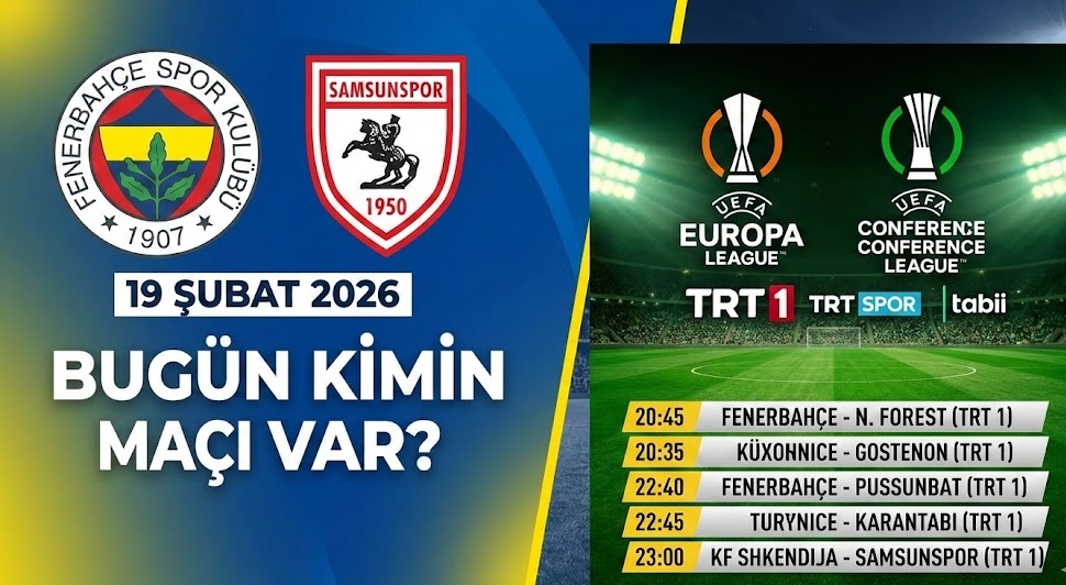 Bugün Kimin Maçı Var? 19 Şubat 2026 Maç Programı: Hangi Maç, Saat Kaçta, Hangi Kanalda?