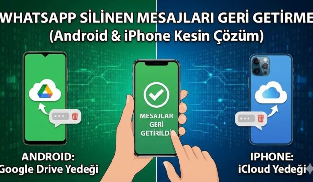 WhatsApp Silinen Mesajlar Nasıl Geri Getirilir (Android ve iPhone Kesin Çözüm)